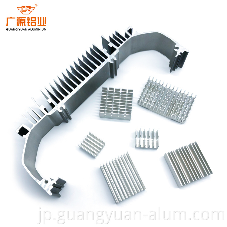 guangyuan aluminum co., ltd Aluminum Extruded Heat Sink Aluminum Extrusion Alloy Aluminum Extrusion for Sale